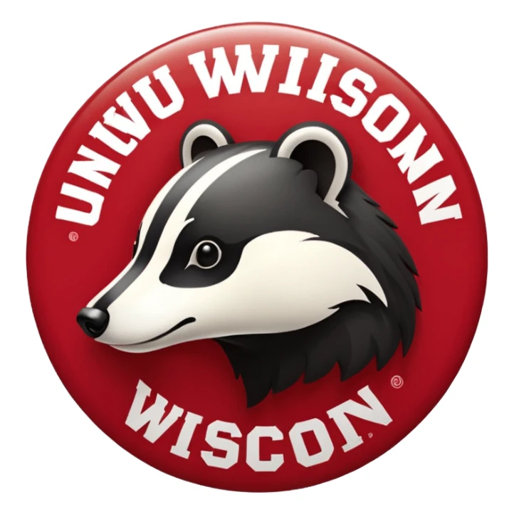 The university of Wisconsin logo sticker