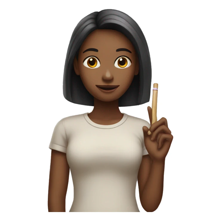 Girl with joint in hand sticker