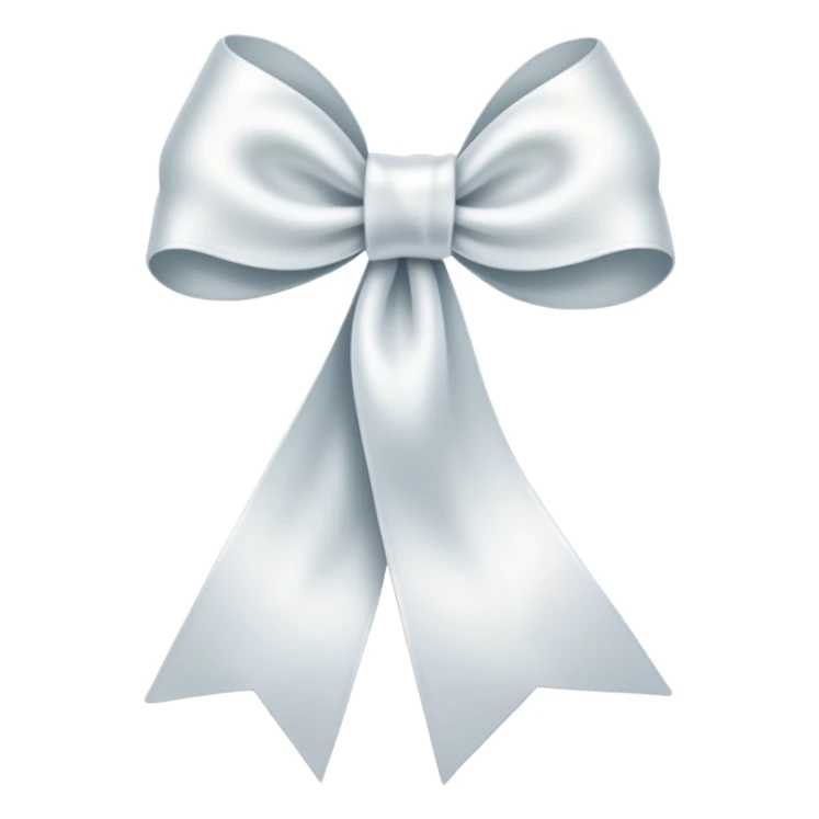 I want a white bow or ribbon sticker