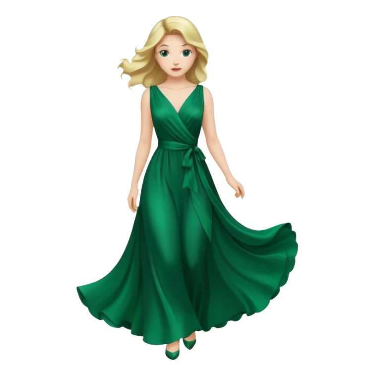 green dress sticker