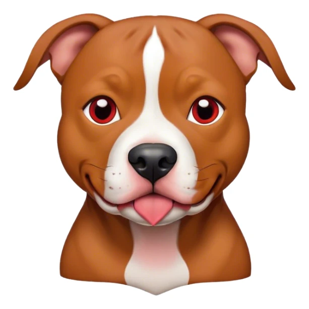 Brown red nose pitbull  sticker