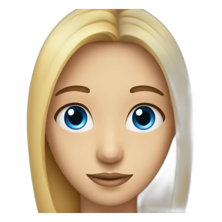 Two blue stars on as eyes sticker