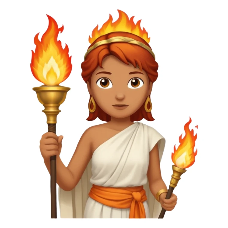 Ancient Torch Bearer woman sticker