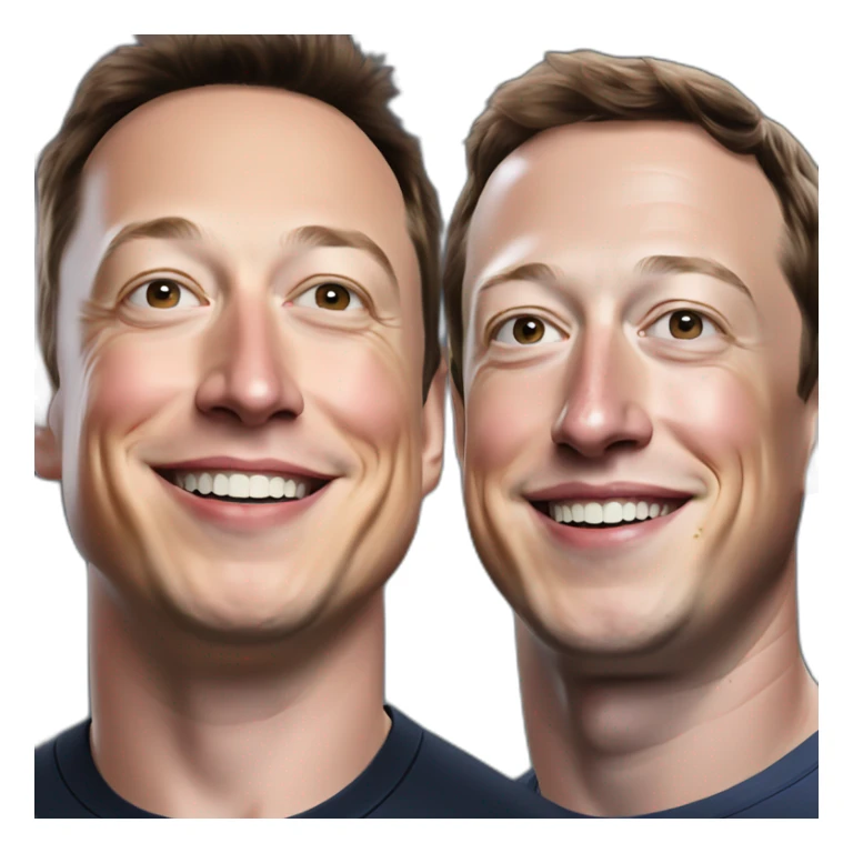Elon musk combined with Mark Zuckerberg sticker