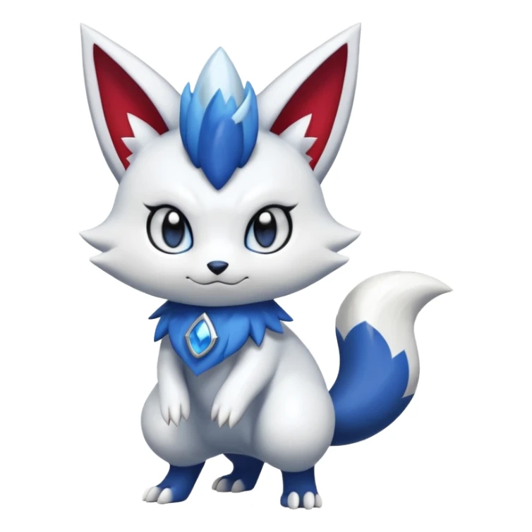 Zangoose-Meowstic-Delcatty-Pachirisu-fusion sticker
