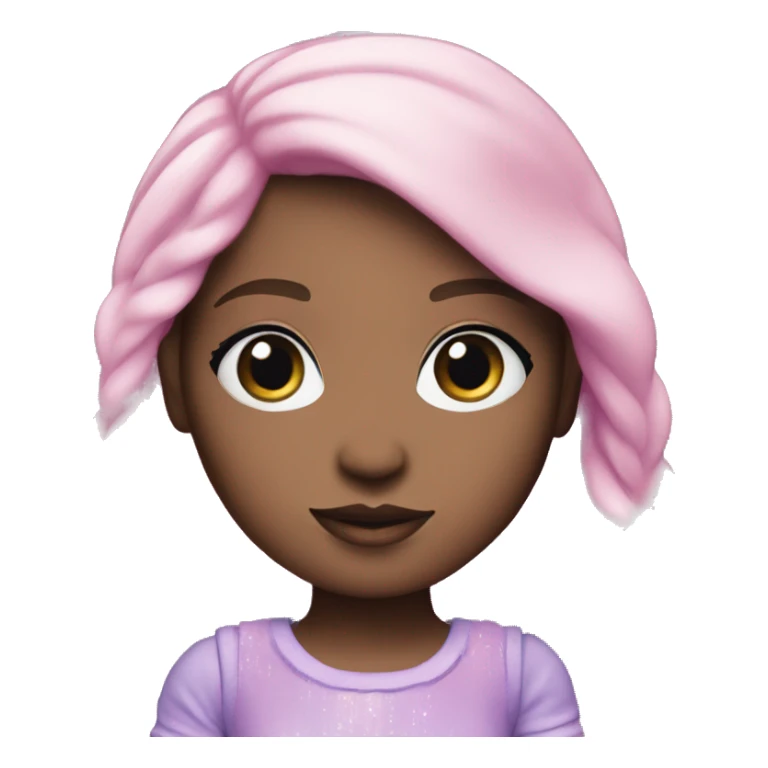 pastel pink and purple aurora doll sticker