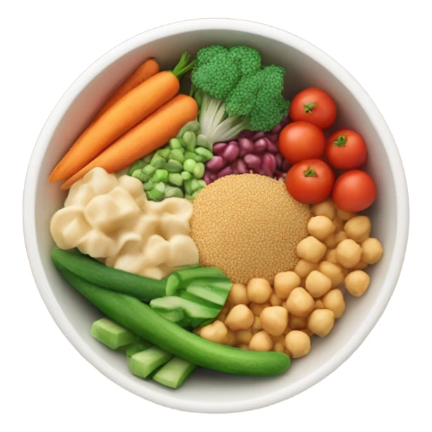 bowl of healthy food sticker