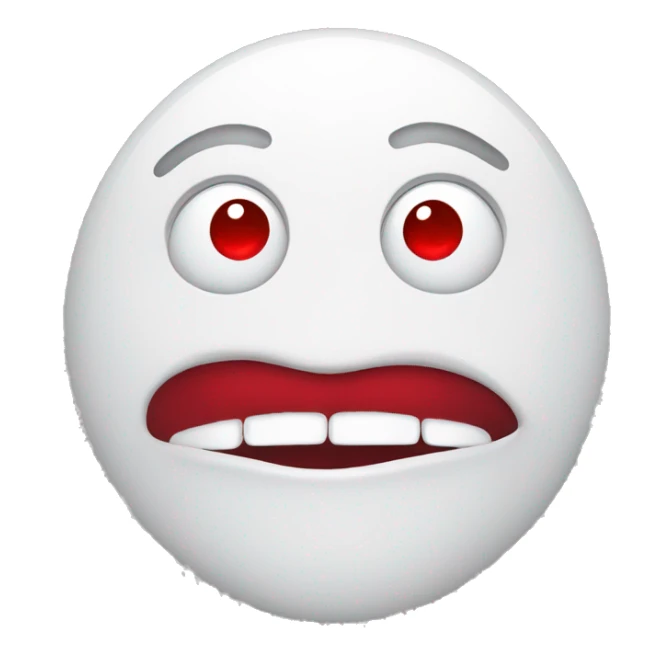 white feet with eyes, smile and red lips sticker