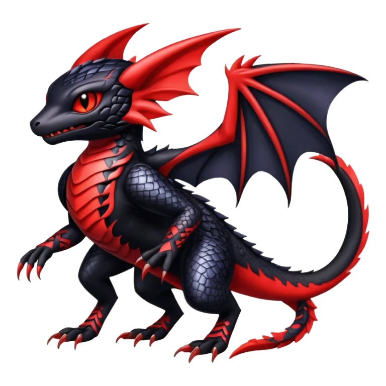 Shiny Epic Badass Gothic Noibat-Salandit-Litten-Hybrid sticker