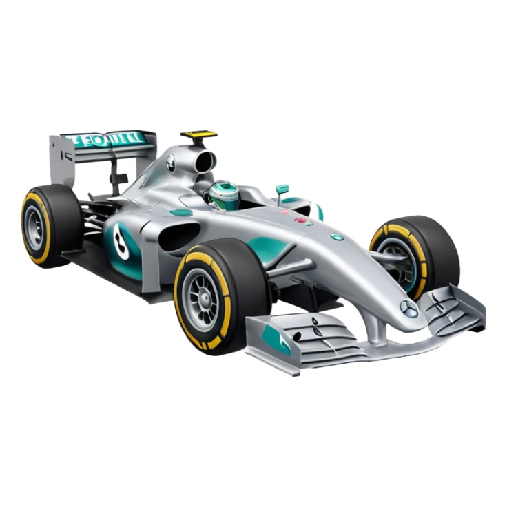 mercedes f1 car sticker