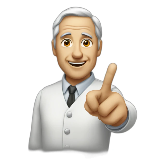 albert enstine pointing to the left sticker