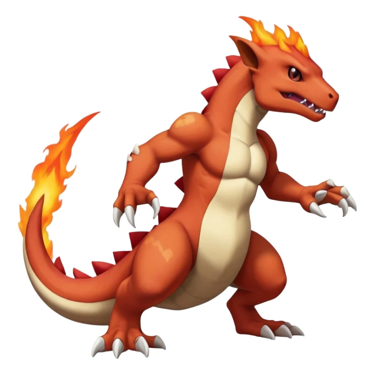 Cubone-Marowak-Charmeleon-Fakémon-creature (full body) sticker