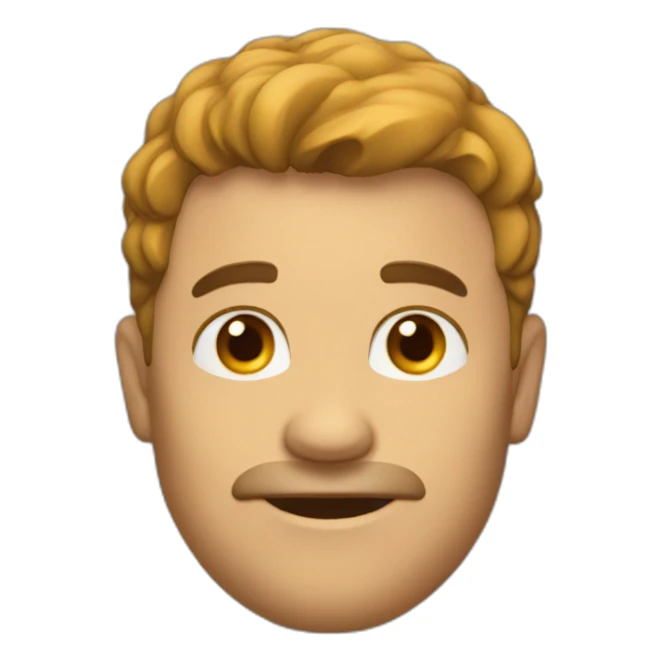 Homem calvo de 43 anos de idade sticker