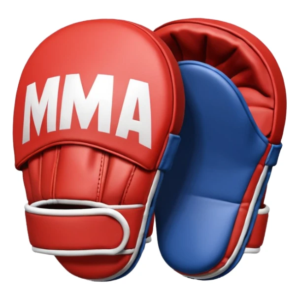 MMA focus mitt object icon, training mitt pad, leather texture, 3D cartoon, mobile game icon style, centered, clean background, no text, no watermark
 sticker