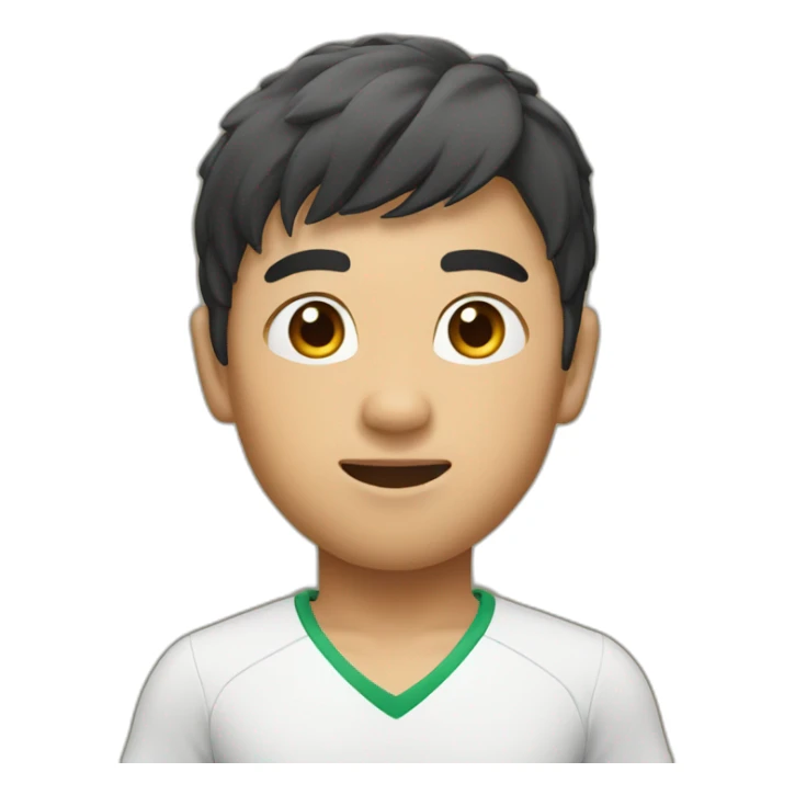 asian sportsboy sticker