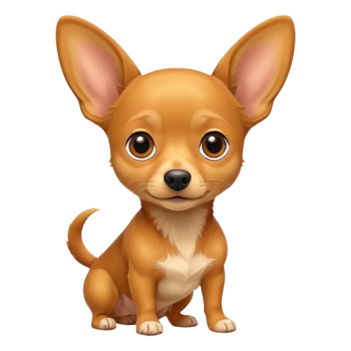 Make a yellow and orange color Chuiwawa mix and dachshund sticker