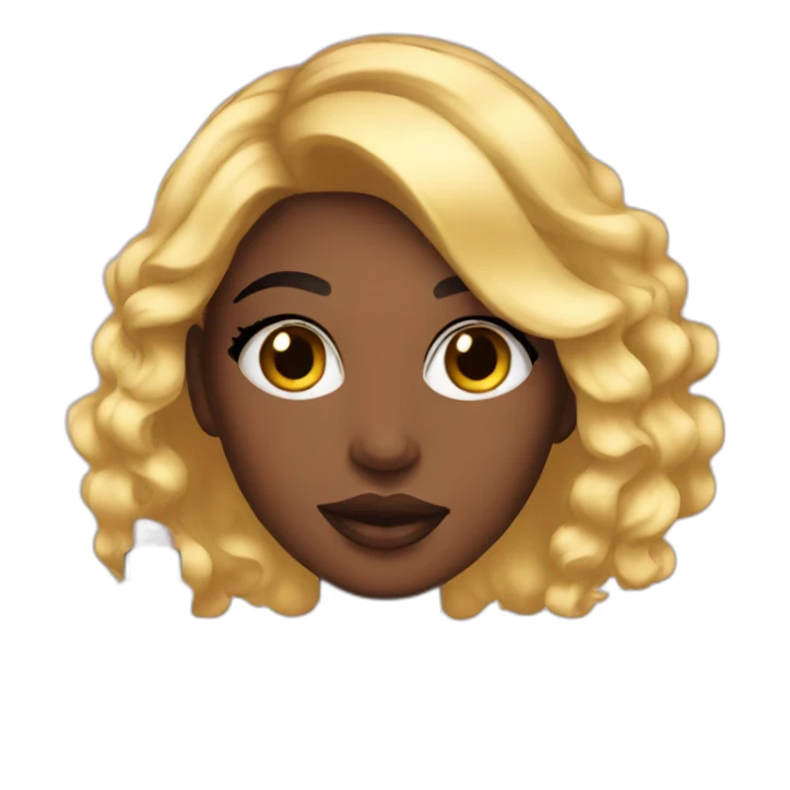 Girl with makeup products sticker