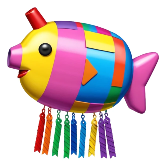   jeff koons style SPAM pinata sculpture  sticker