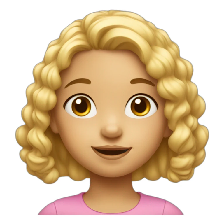 3 year old little girl sticker