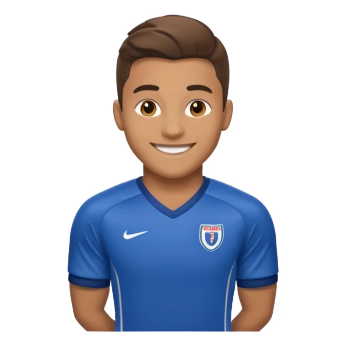 footballer with a jursy sticker