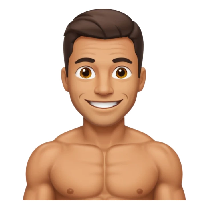 smug muscular shirtless colombian sticker