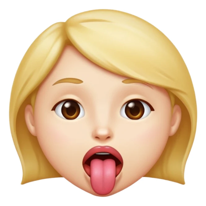Yummy face with tongue out sticker