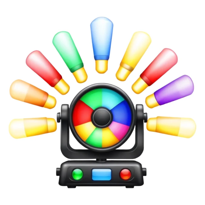 stage lights sticker