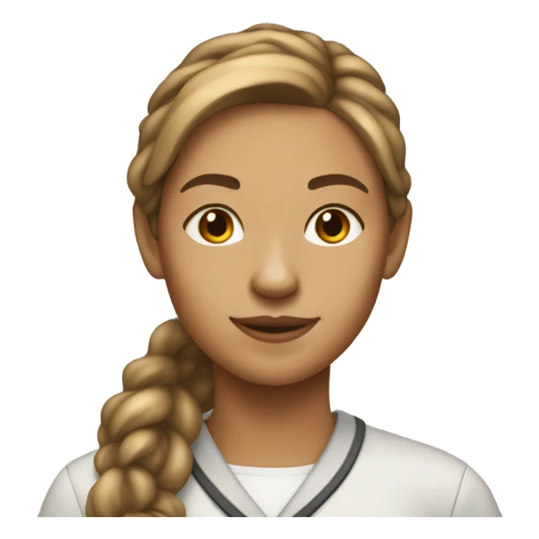 Computer science university, student woman, lighter skin   sticker