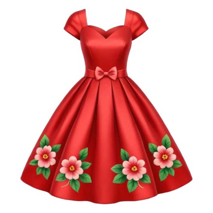 red rose dress no body sticker