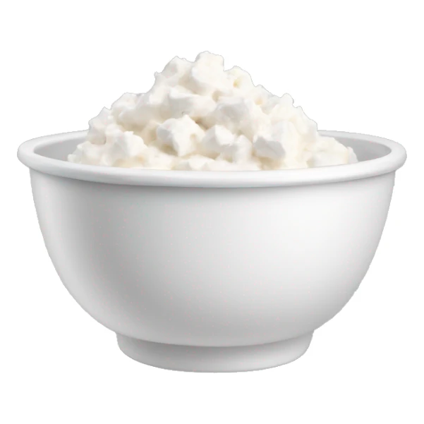 cottage cheese in a bowl sticker
