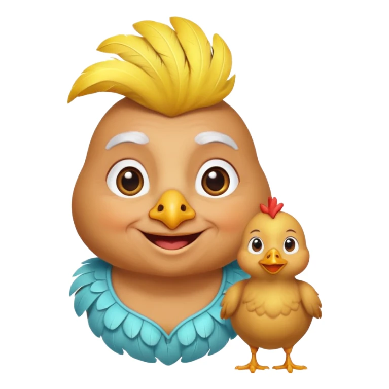 Little chicken that is waking up sole random grandma sticker