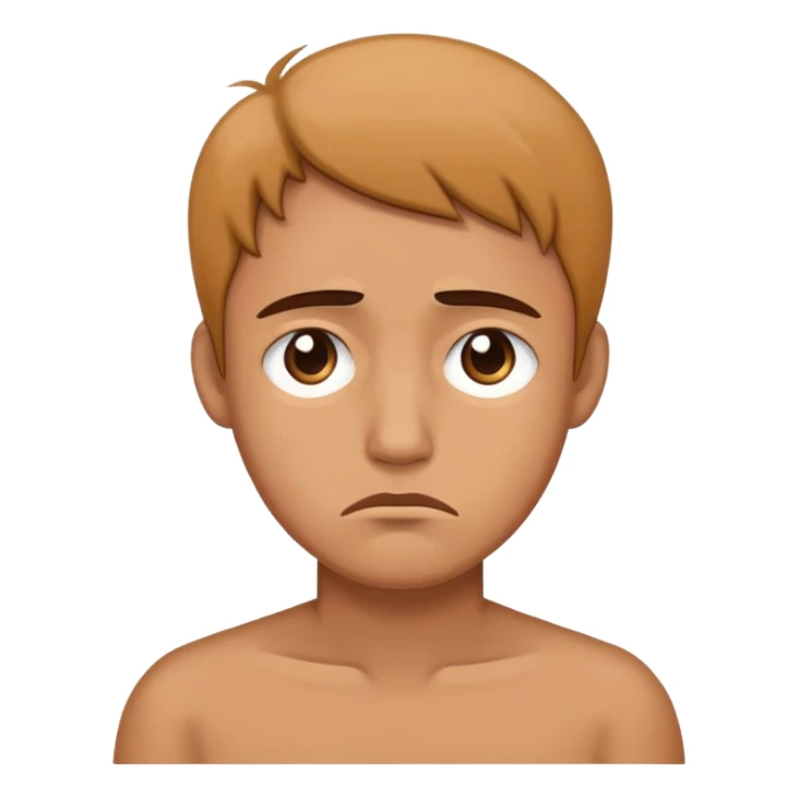 don't know guy from ios, but with sad face sticker
