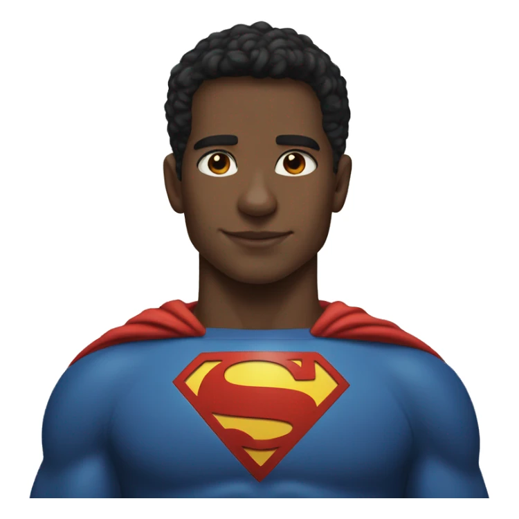 cozy indoor portrait of boy as Superman sticker