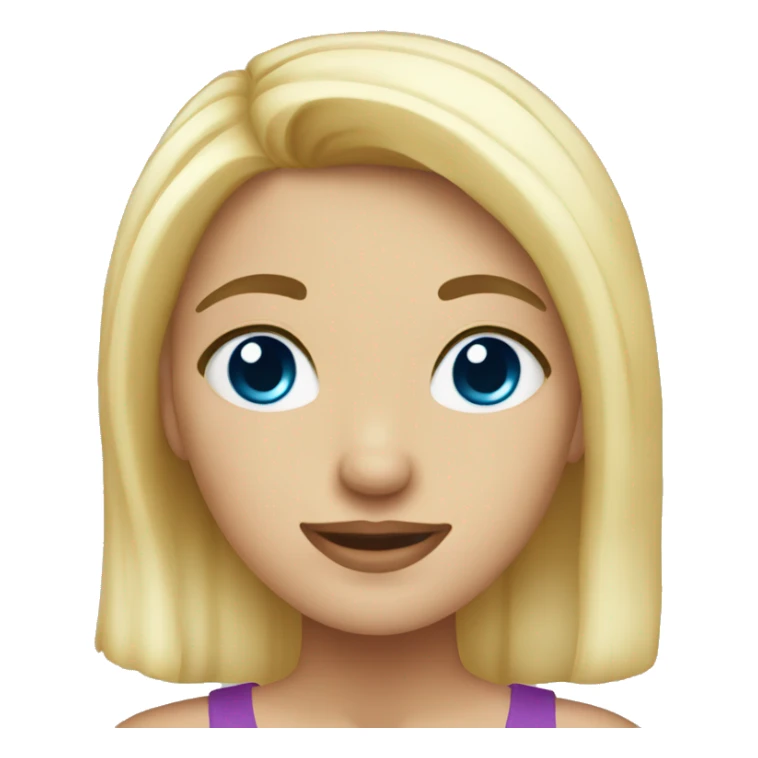 a girl with blonde hair theme new year sticker