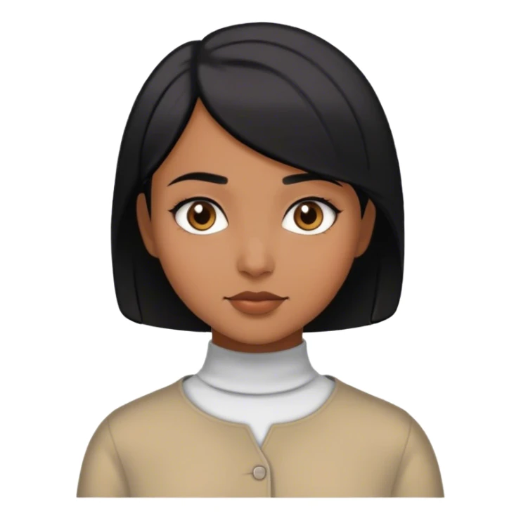 girl without hijab short hair sticker