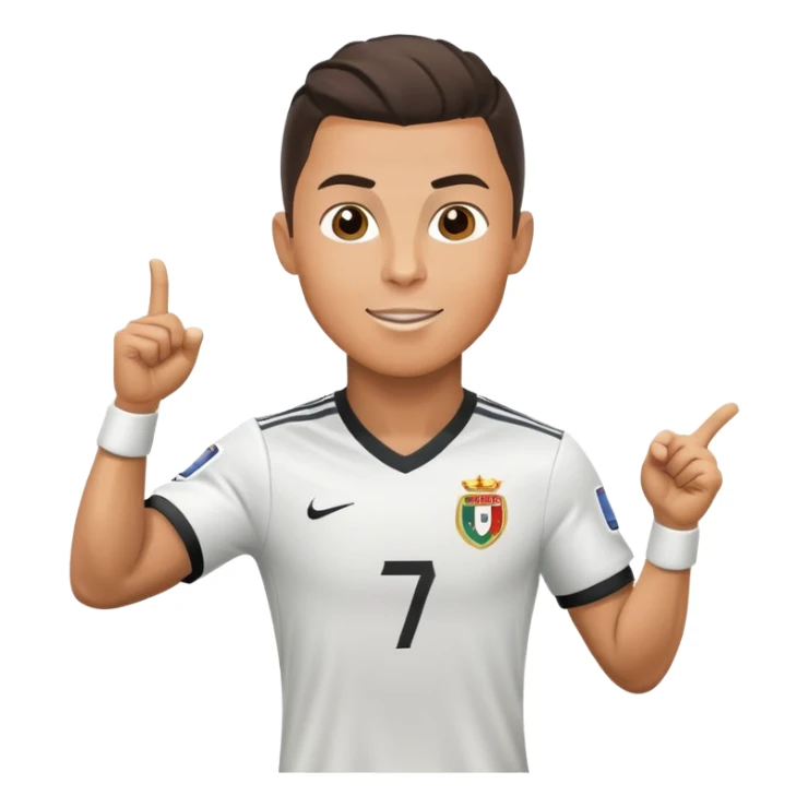 Cristiano Ronaldo soccer player celebrating a goal sticker