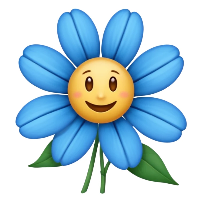 quero essa flor 🌸 sendo azul sticker