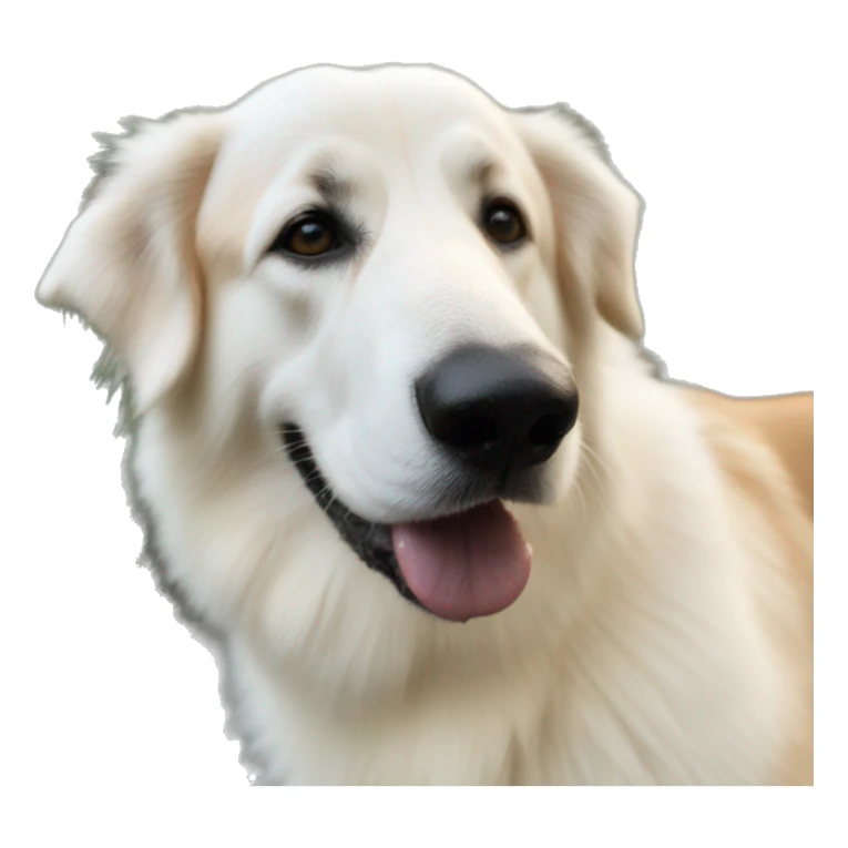 White German shepherd and golden retriever together sticker