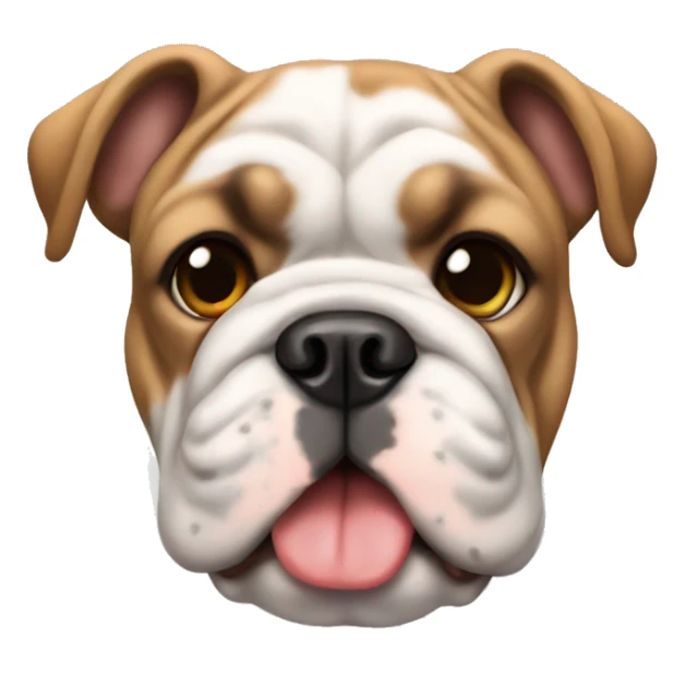 an puppy english bulldog  sticker