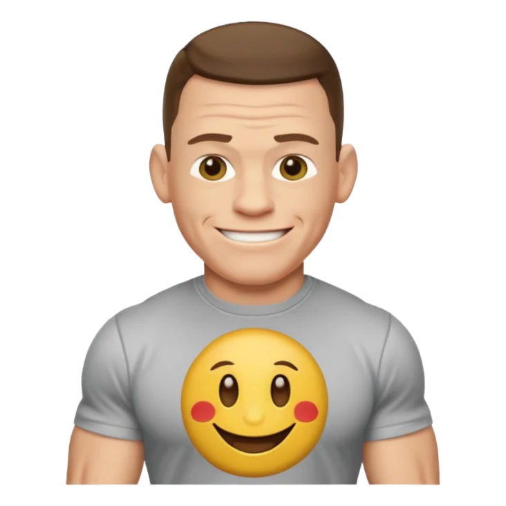 John cena emoji wearing t-shirt u can't c me sticker