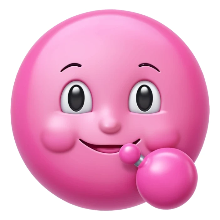 cute pink letter A emoji  sticker