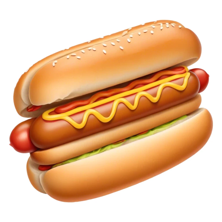 Baby hotdog in bun sticker