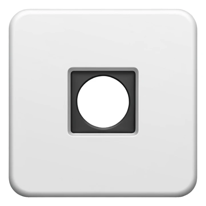Exact Roblox app icon. One thick white square rotated exactly 45 degrees with a perfectly centered smaller square hole. Solid bright blue background (#2D8CFF). Flat, simple, no shadow, no gradient, no text. Perfect symmetry. sticker