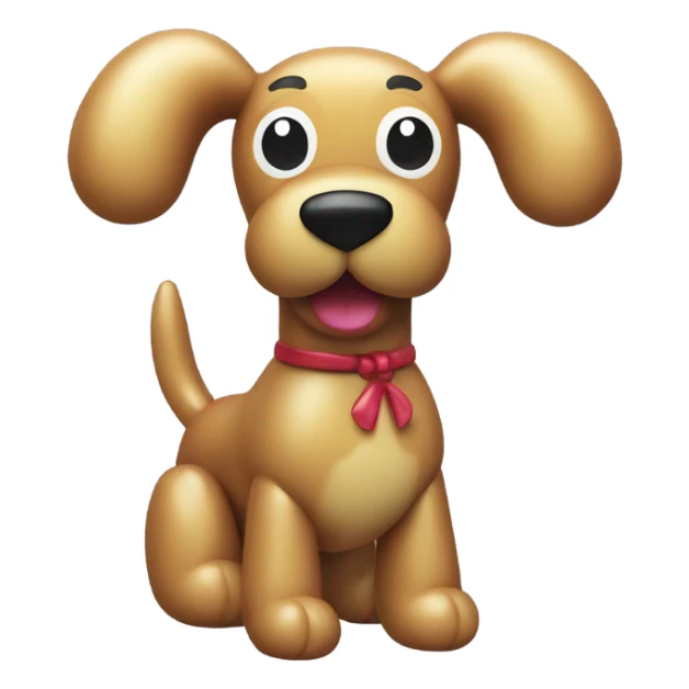 classic balloon dog made from a balloon sticker