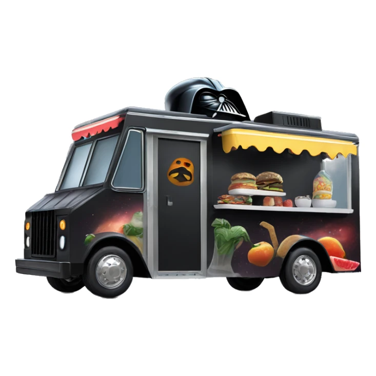 Darth Vader’s dream house food truck  sticker