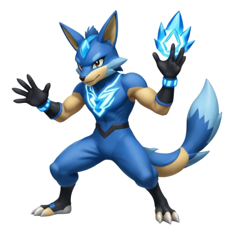 Zeraora-Lucario-Elekid-fusion sticker