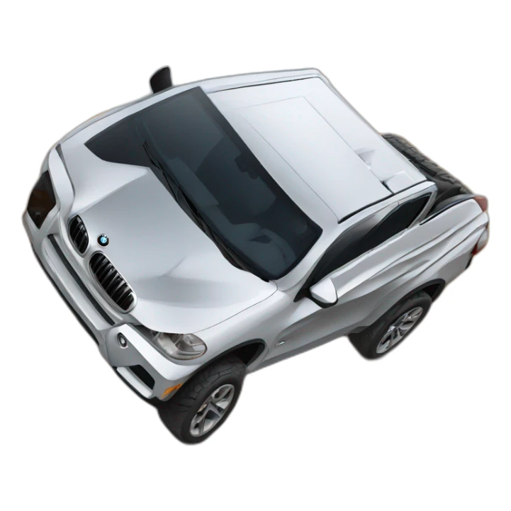 BMW x5 into pickup truck sticker
