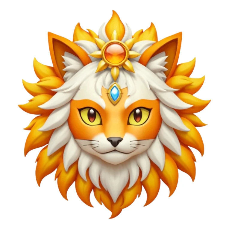 Pokemon legendary oragen and yellow solgaleo sticker