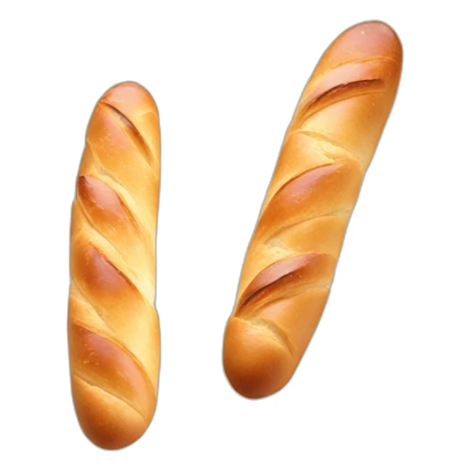 French baguette made with croissant sticker