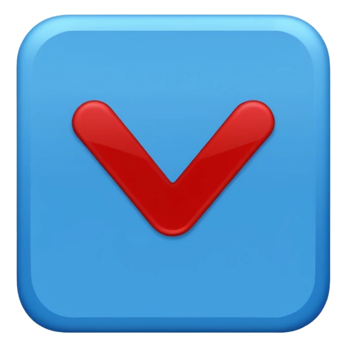 Make the emoji of roblox verify blue tick in rectangle sticker